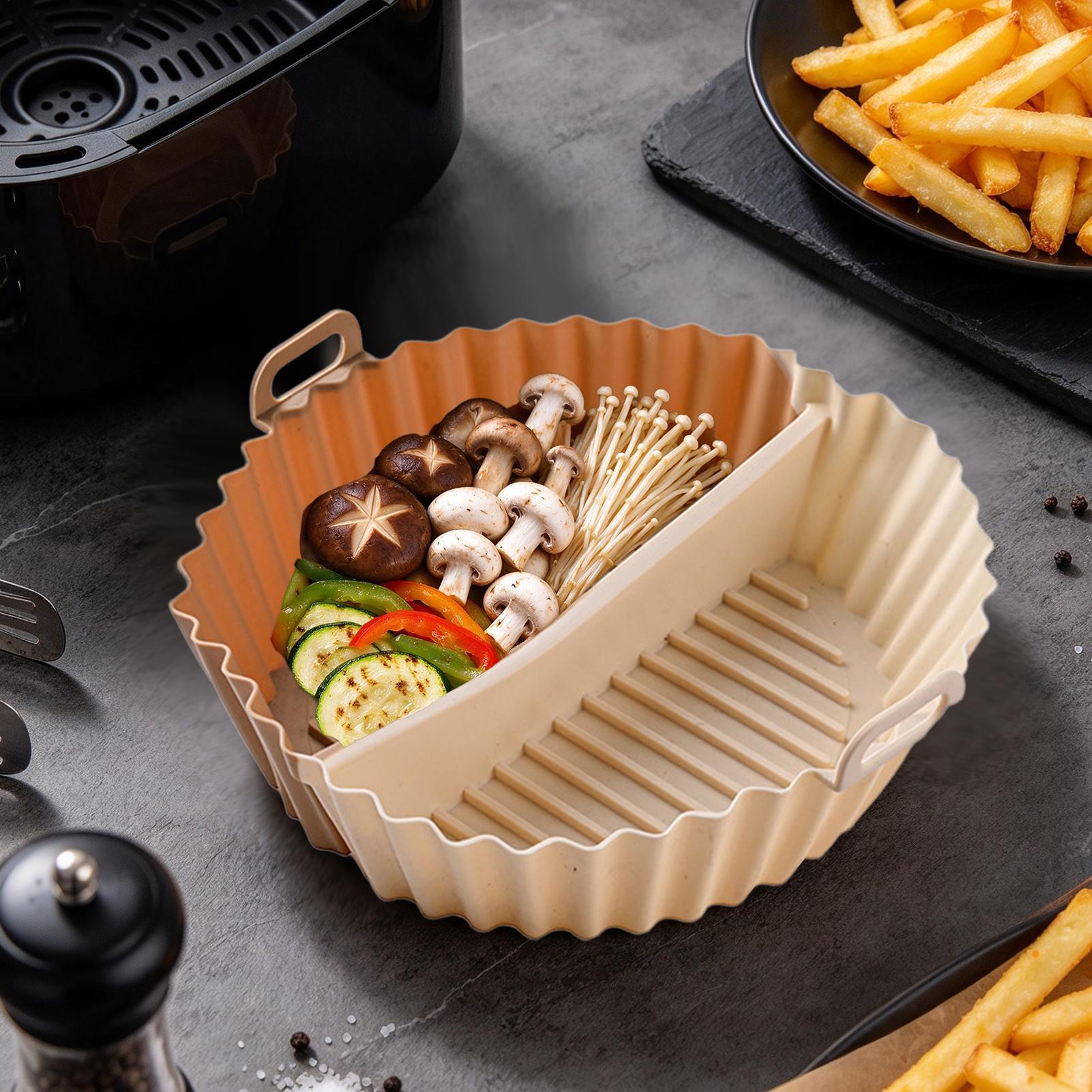 Air Fryer Silicone Pot Liner - Reusable Air Fryer Silicone Liners Pot