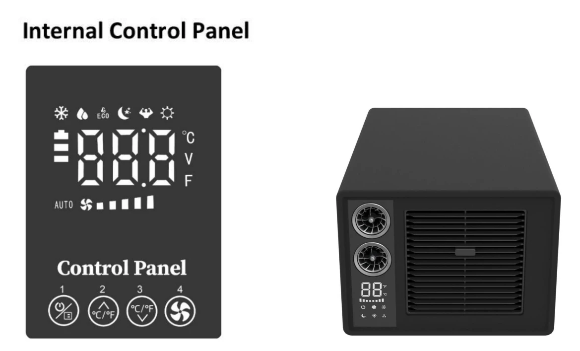 Small Portable 12V/24V Car Air - đánh giá và giá Air Conditioners